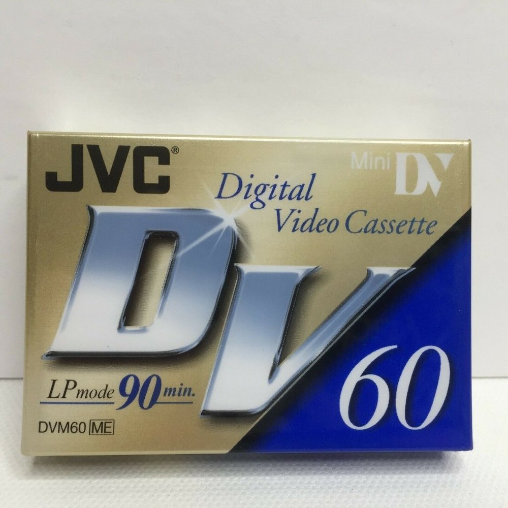 JVC Digital Video Cassette Mini DV LP Mode 90 Min DVM60 Recording Tape